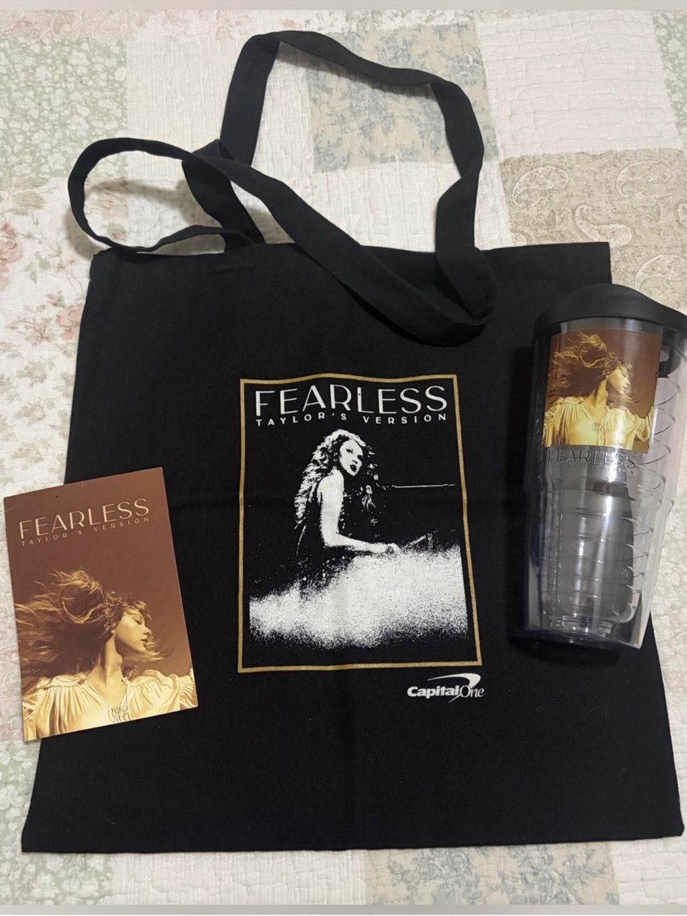 Taylor Swift Fearless Capital One Tote & Tumbler